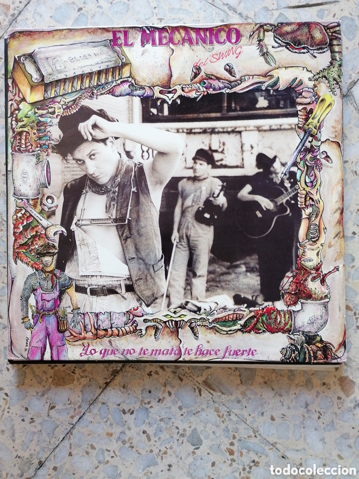 Discos de vinilo: LP EL MECANICO DEL SWING LO QUE NO TE MATA TE HACE FUERTE 1993 INSERT EX