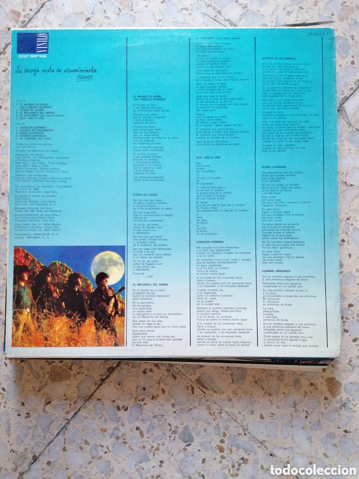 Discos de vinilo: LP EL MECANICO DEL SWING LA TABERNA DEL LOCO 1989 EX - Foto 2