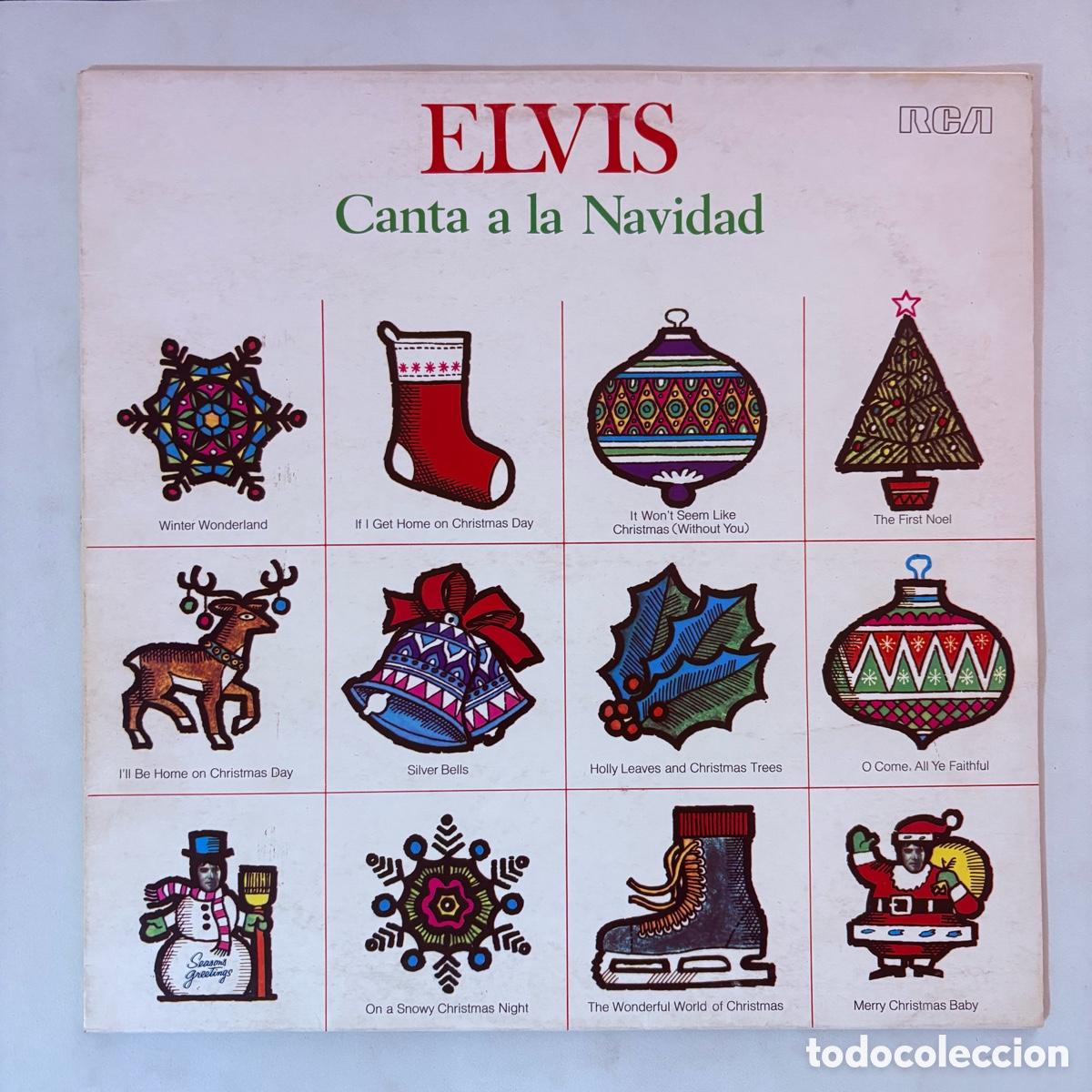 Discos de vinilo: lp Elvis Presley Elvis Canta A La Navidad edicion espa&ntilde;ola de 1987