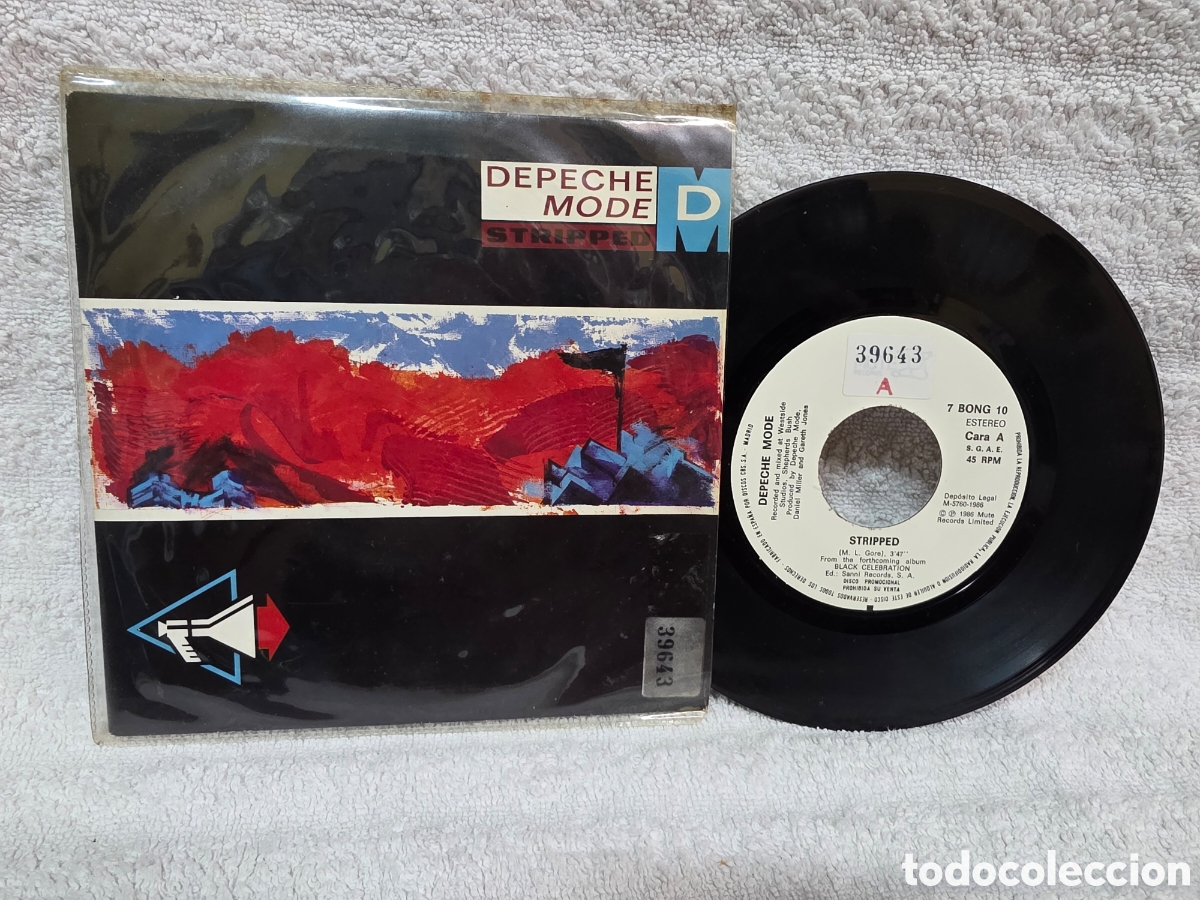 Discos de vinilo: Depeche Mode&nbsp;&ndash;&nbsp;Stripped Edici&oacute;n espa&ntilde;ola promocional 1986