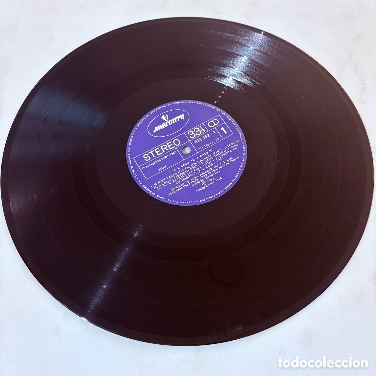 Discos de vinilo: lp J.J. Cale &ndash; #8 edicion espa&ntilde;ola de 1983 - Foto 4
