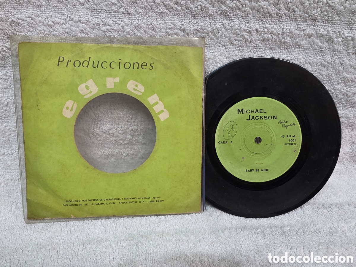 Discos de vinilo: Michael Jackson&nbsp;&ndash;&nbsp;Baby Be Mine / The Girl Is Mine PUBLICADO EN CUBA /NO OFICIAL 1984