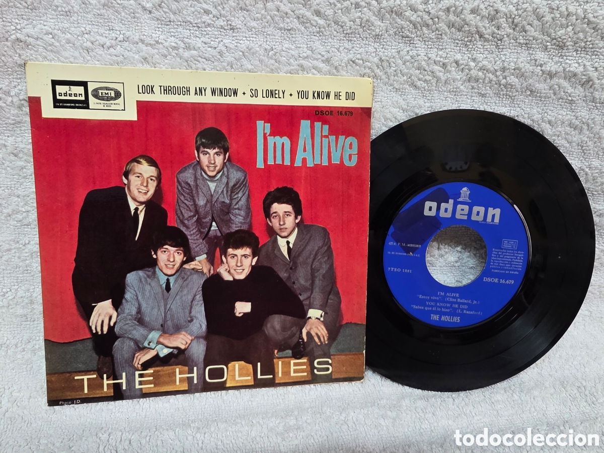 Discos de vinilo: The Hollies&nbsp;&ndash;&nbsp;I'm Alive 1965 Spain