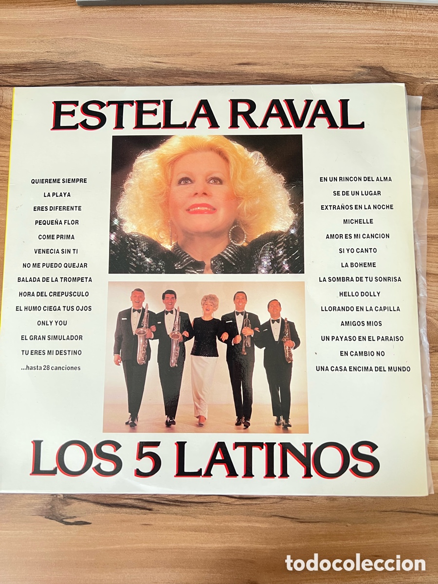 Discos de vinilo: ESTELA RAVAL / LOS CINCO LATINOS (LP) IDEM 1991 A&Ntilde;O &ndash; 1991 - VER FOTOS