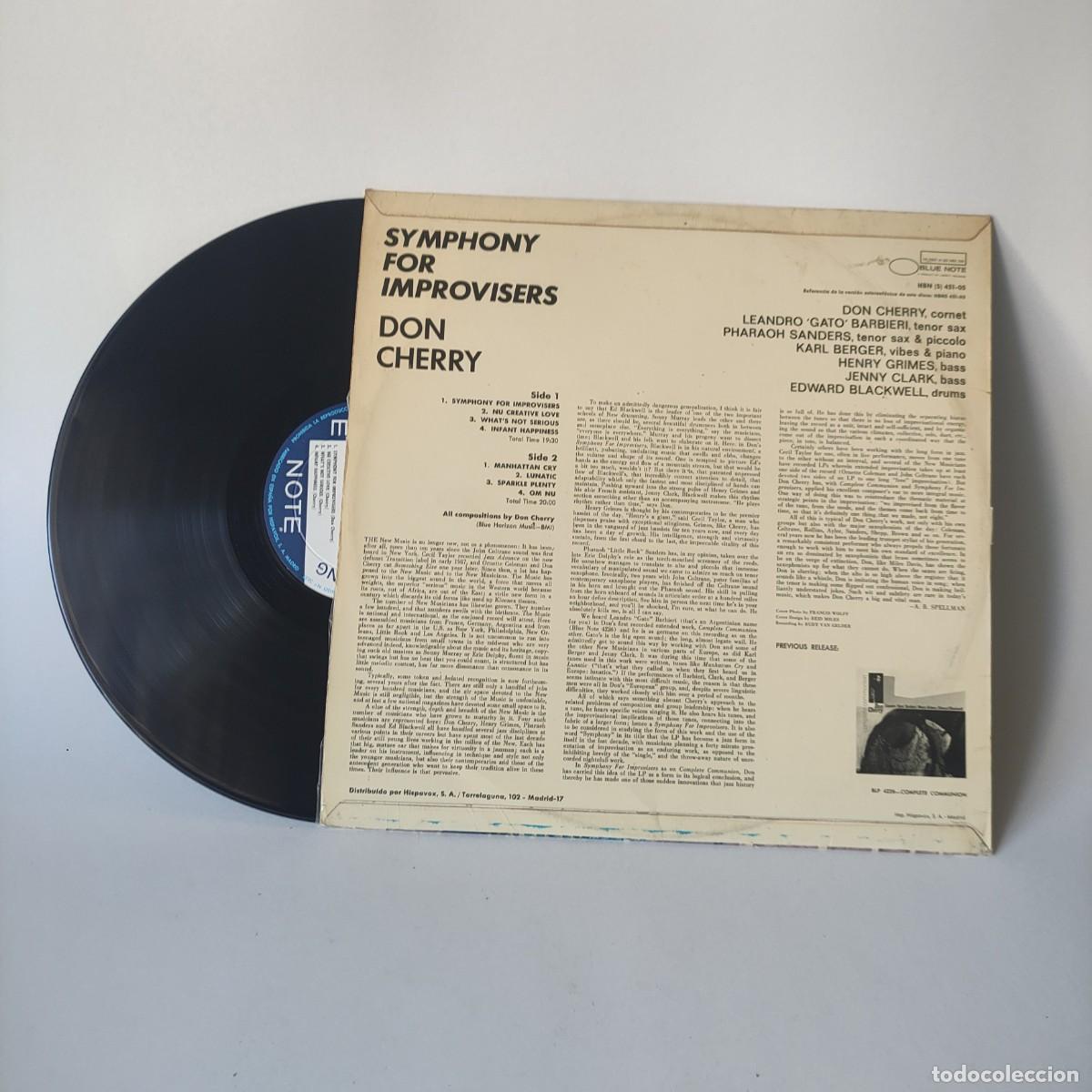 Discos de vinilo: Don Cherry. Symphony For Improvisers. LP BLUE NOTE **juani - Foto 2