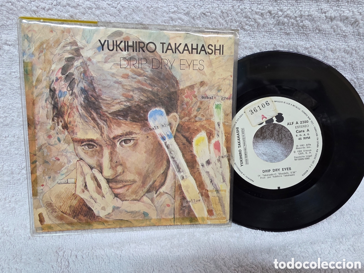Discos de vinilo: Yukihiro Takahashi&nbsp;&ndash;&nbsp;Drip Dry Eye 1982 Promo espa&ntilde;ol