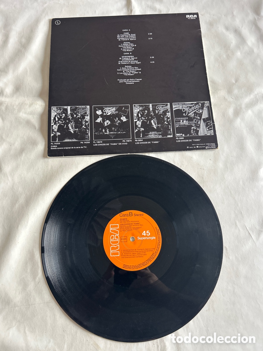 Discos de vinilo: Disco de vinilo LP Fama.1983 - Foto 2