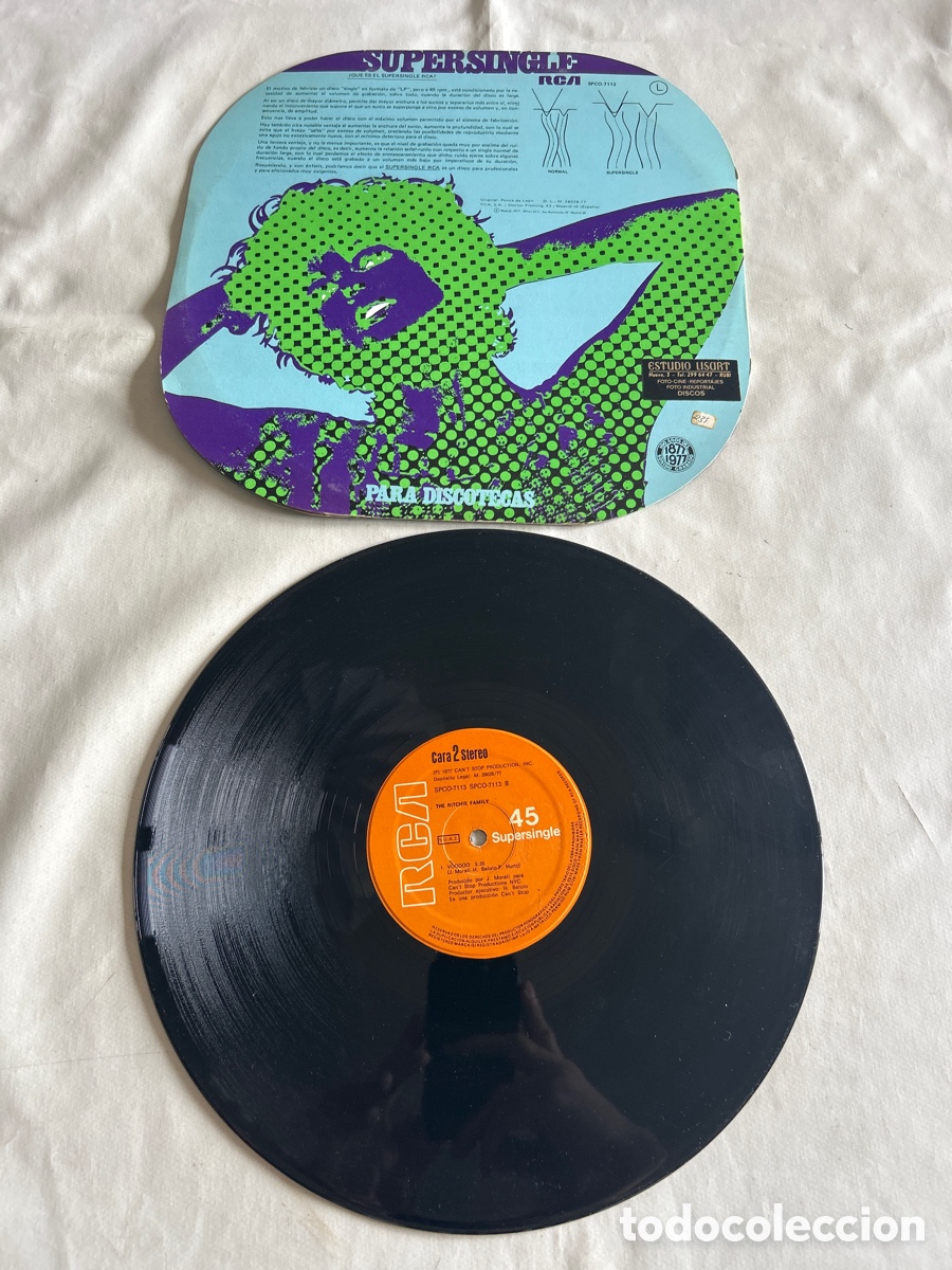 Discos de vinilo: Disco de vinilo single The Ritchie Family - Foto 2
