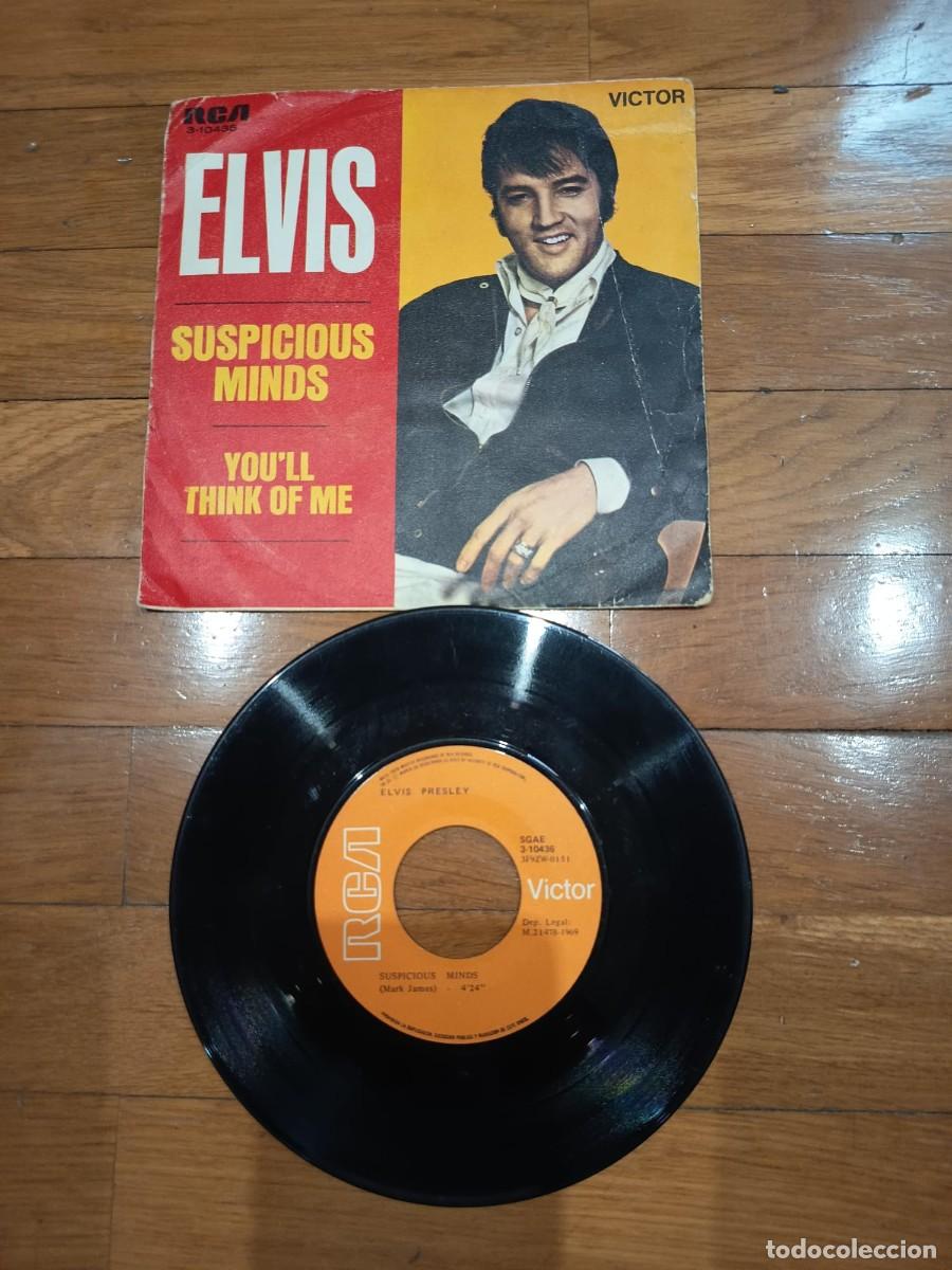 Discos de vinilo: SINGLE - ELVIS PRESLEY - SUSPICIOUS MINDS - 1969