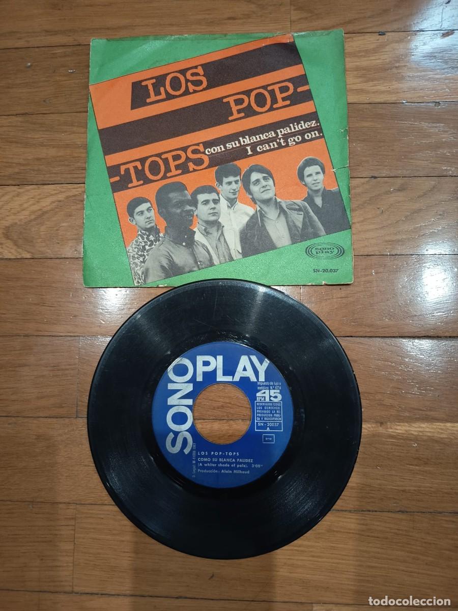Discos de vinilo: SINGLE - LOS POT TOPS - CON SU BLANCA PALIDEZ - 1967