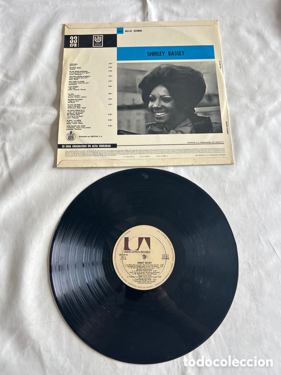 Discos de vinilo: Disco de vinilo LP Shirley Bassey.1970 - Foto 2