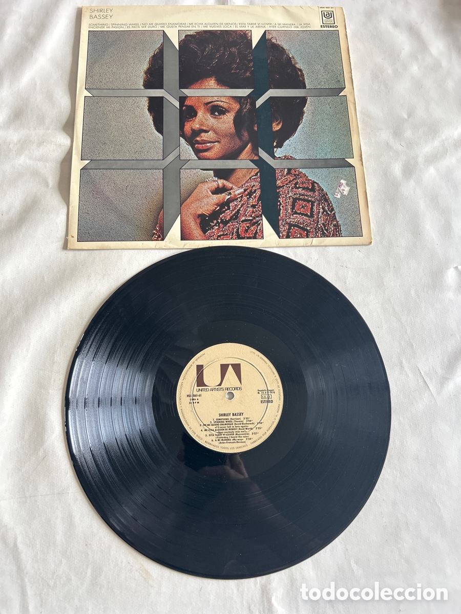 Discos de vinilo: Disco de vinilo LP Shirley Bassey.1970