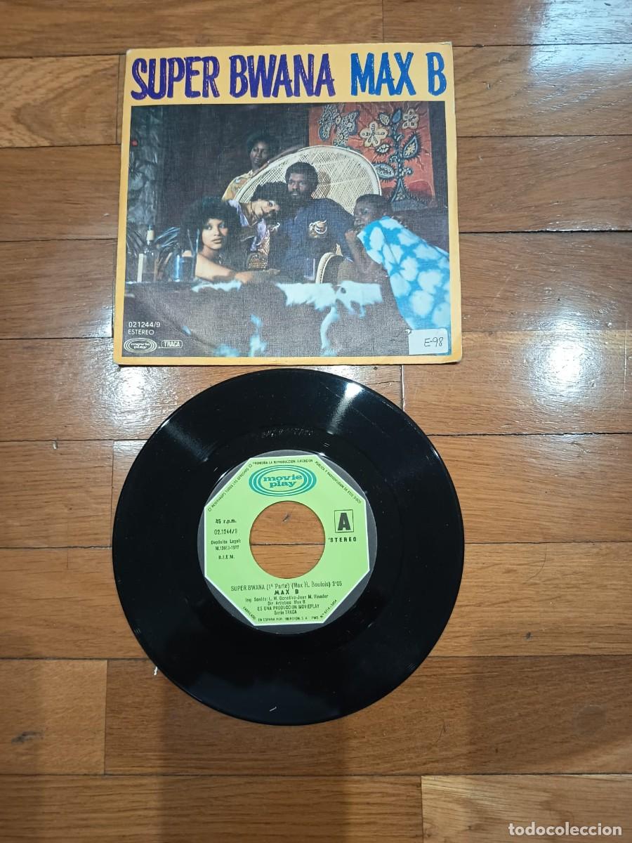 Discos de vinilo: SINGLE - SUPER BWANA - MAX B - 1977