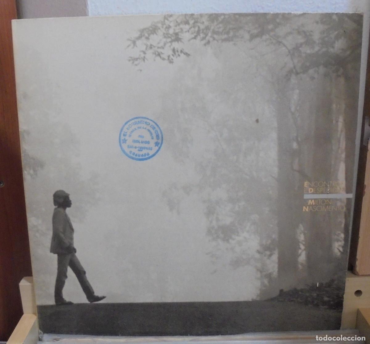 Discos de vinilo: Milton Nascimento. Encontros e despedidas. Barclay 1985 -- LP