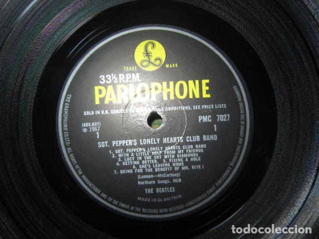 Discos de vinilo: THE BEATLES - SGT. PEPPERS LP - ORIGINAL INGLES - PARLOPHONE RECORDS 1967 - MONO + PORTADA REGALO