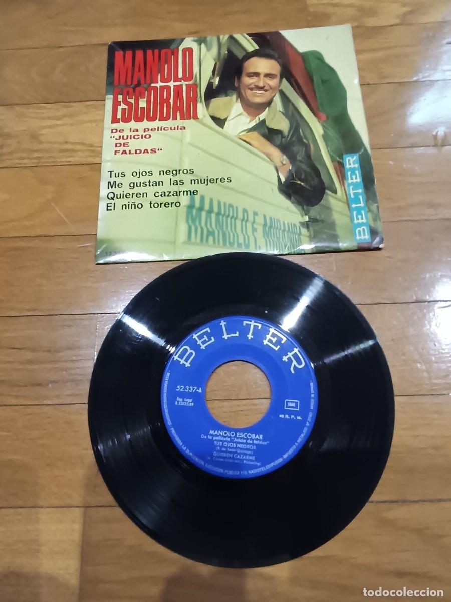Discos de vinilo: SINGLE EP- MANOLO ESCOBAR - TUS OJOS NEGROS - 1969