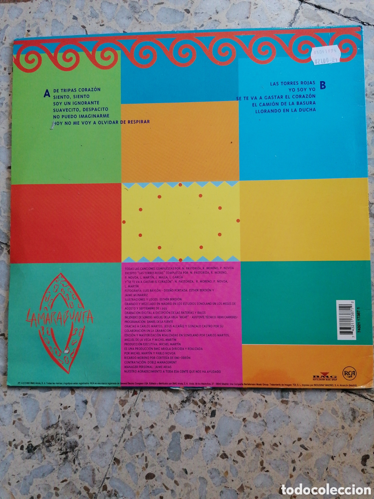 Discos de vinilo: LP LA MARABUNTA 1993 ESPA&Ntilde;A EX - Foto 2
