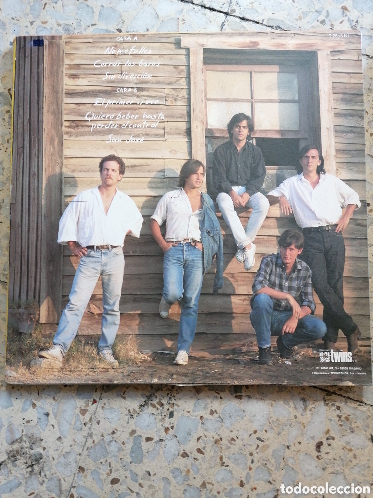 Discos de vinilo: LP LOS SECRETOS EL PRIMER CRUCE 1986 INSERT EX - Foto 2