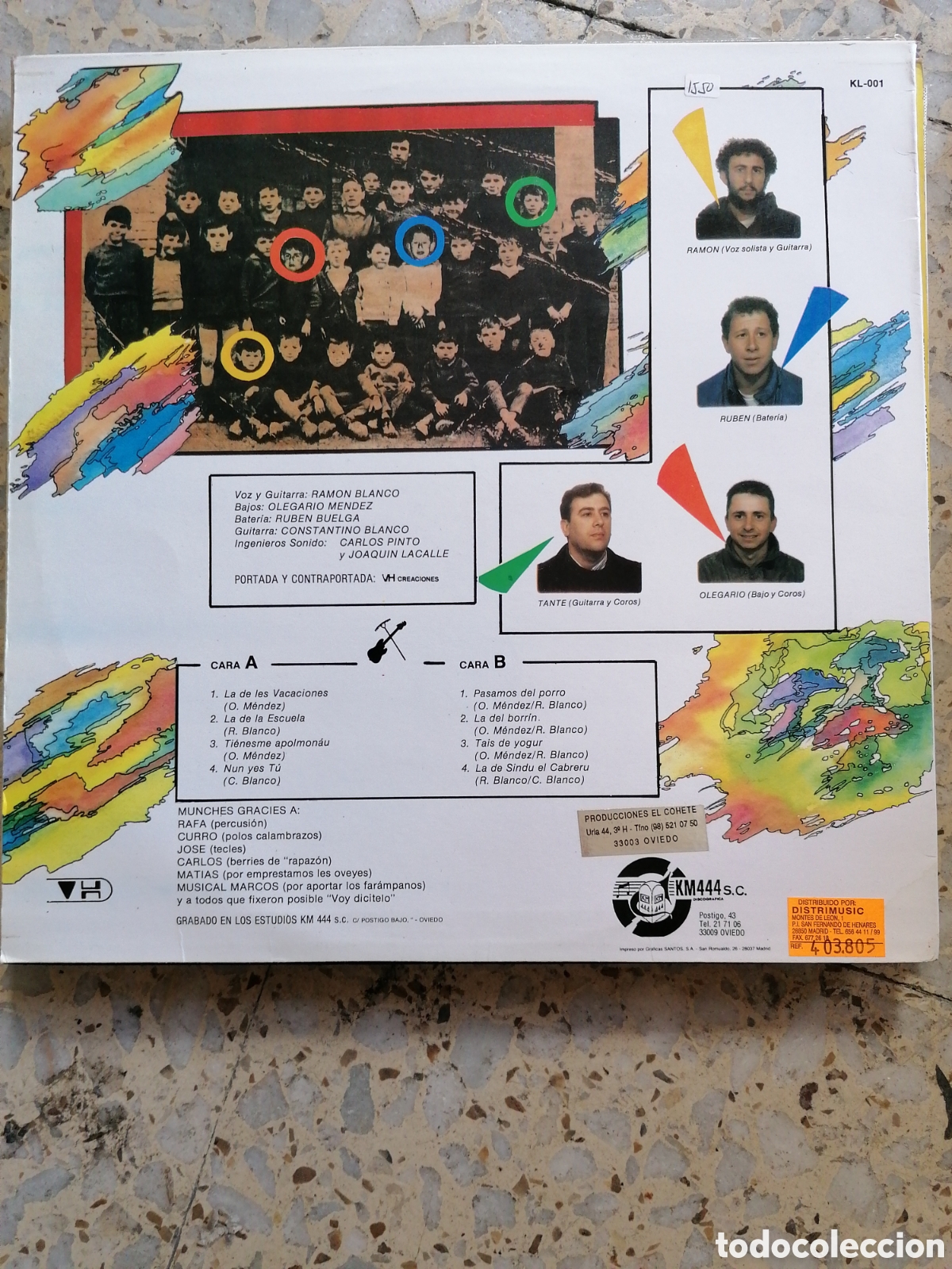 Discos de vinilo: LP BERRONES VOY DICITELO 1989 INSERT - Foto 2