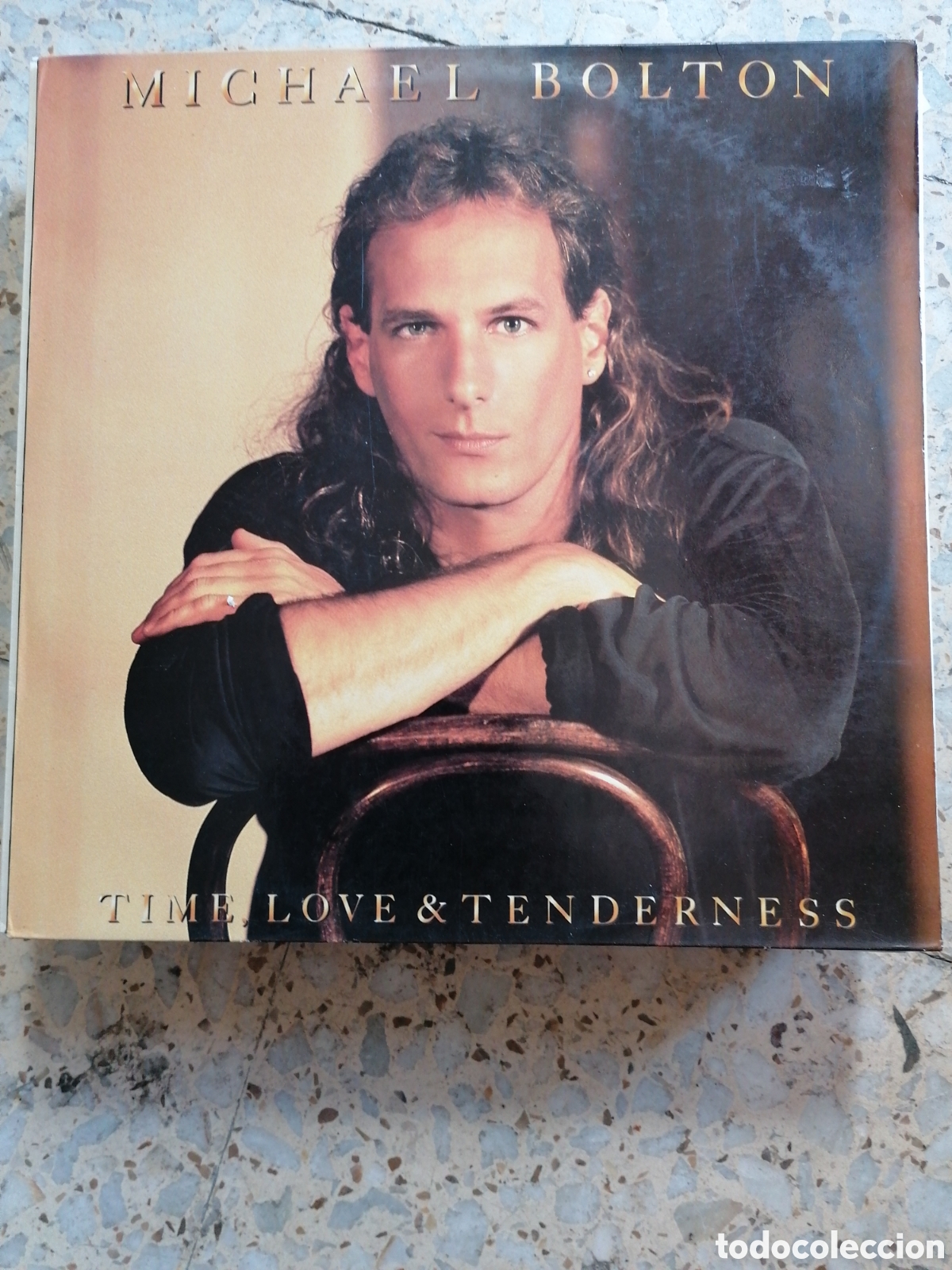 Discos de vinilo: LP MICHAEL BOLTON TIME LOVE & TENDERNESS 1991 ESPA&Ntilde;A INSERT