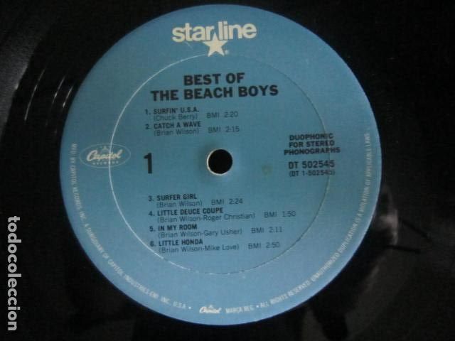 Discos de vinilo: THE BEACH BOYS - THE BEST LP - EDICION U.S.A. - CAPITOL/STAR LINE 1972 DUOPHONIC SIN FUNDA