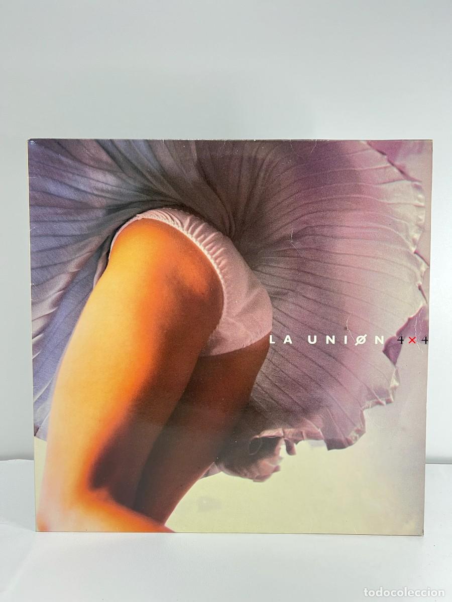 Discos de vinilo: LA UNION (LP) 4 X 4 A&Ntilde;O 1987 &ndash; PROMOCIONAL + ENCARTE CON LETRAS