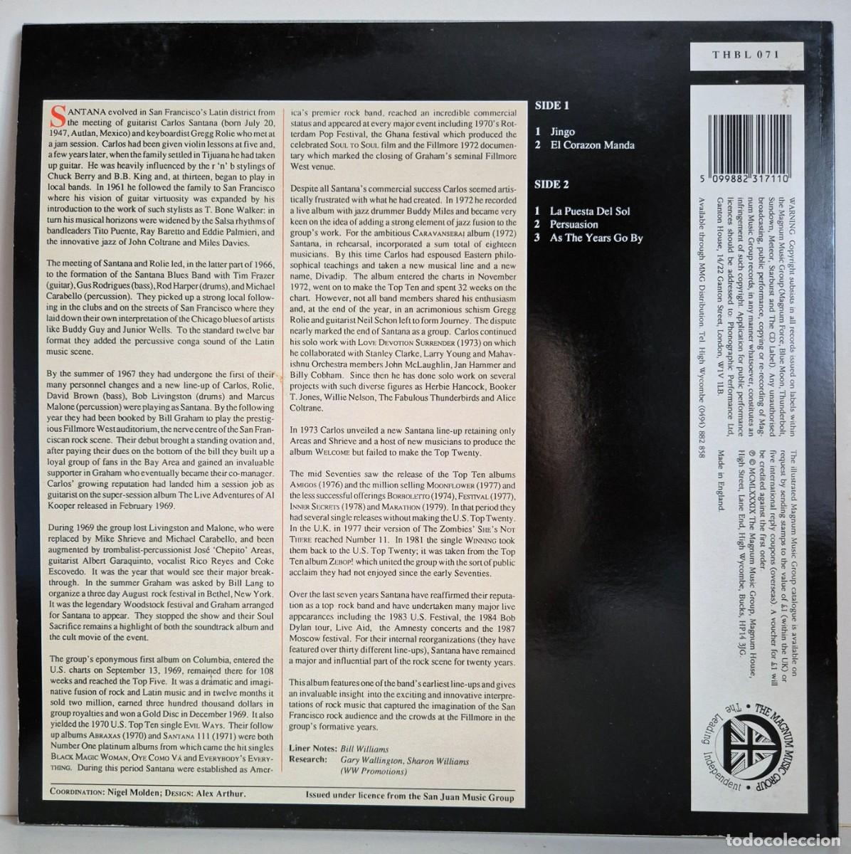 Discos de vinilo: Santana - Persuasion. LP vinilo - Foto 2
