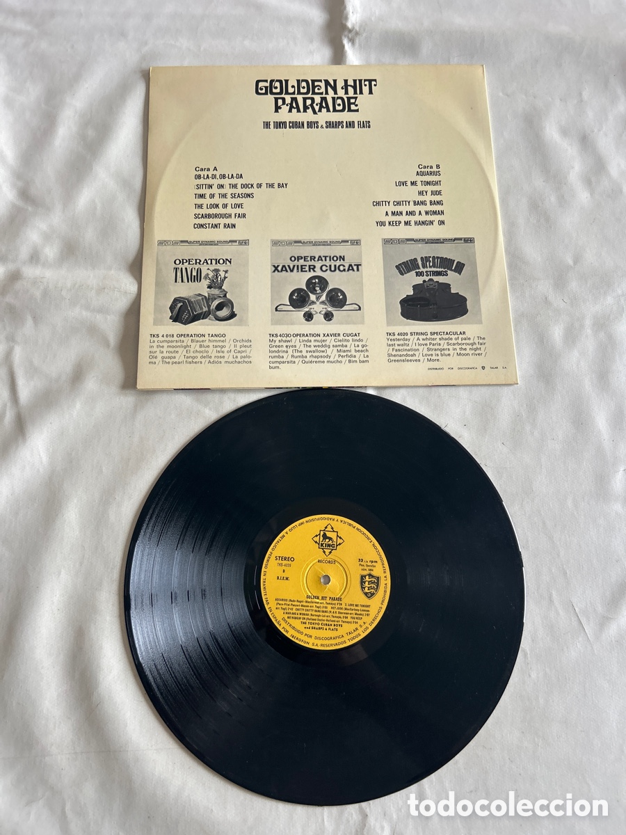 Discos de vinilo: Disco de vinilo Lp Golde Hit Parade - Foto 2
