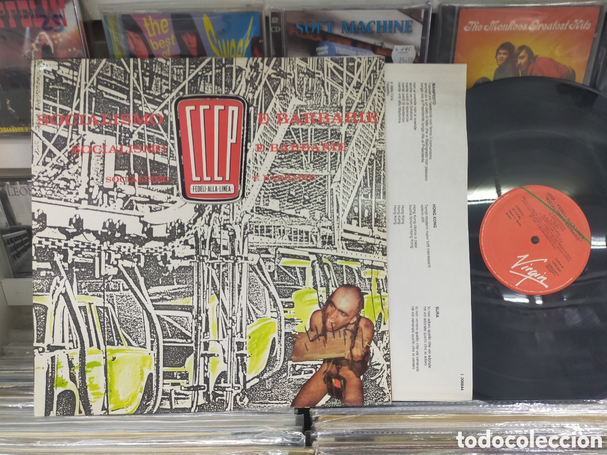 Discos de vinilo: CCCP fedeli alla linea LP socialismo e barbarie Espa&ntilde;a 1987 carpeta doble
