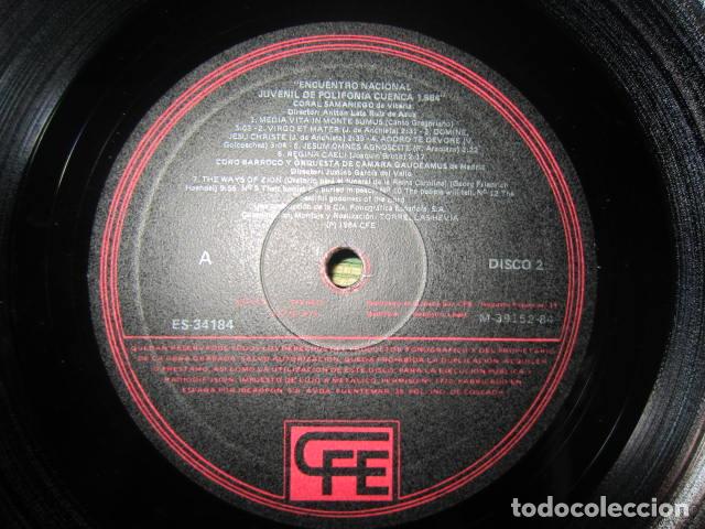 Discos de vinilo: ENCUENTRO NACIONAL JUVENIL DE POLIFONIA - SOLO DISCO 2 LP - CFE RECORDS 1984 SIN FUNDA