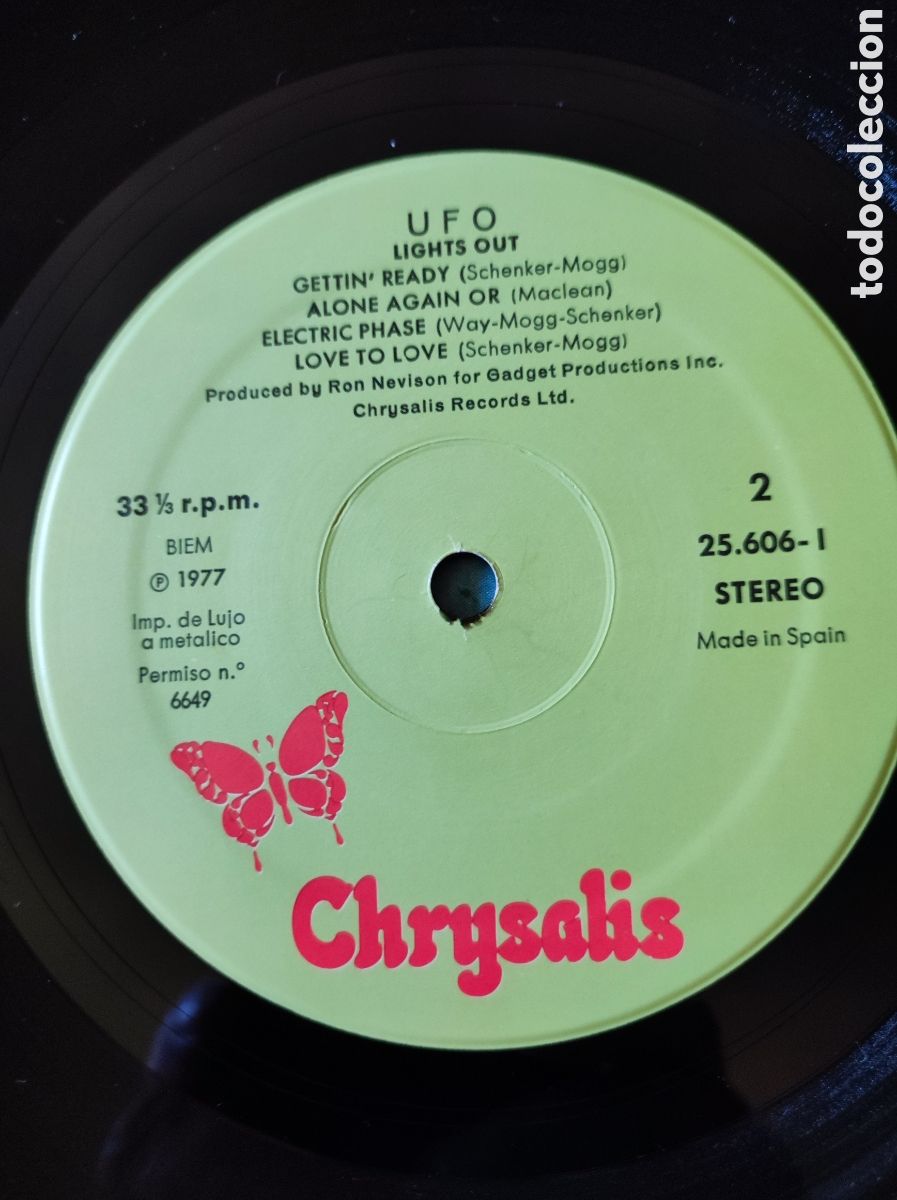Discos de vinilo: UFO - LIGHTS OUT (1978) - Foto 4
