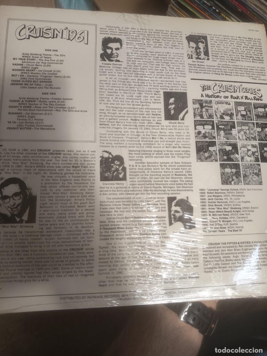 Discos de vinilo: DISCO LP CRUISIN 1961 - Foto 2
