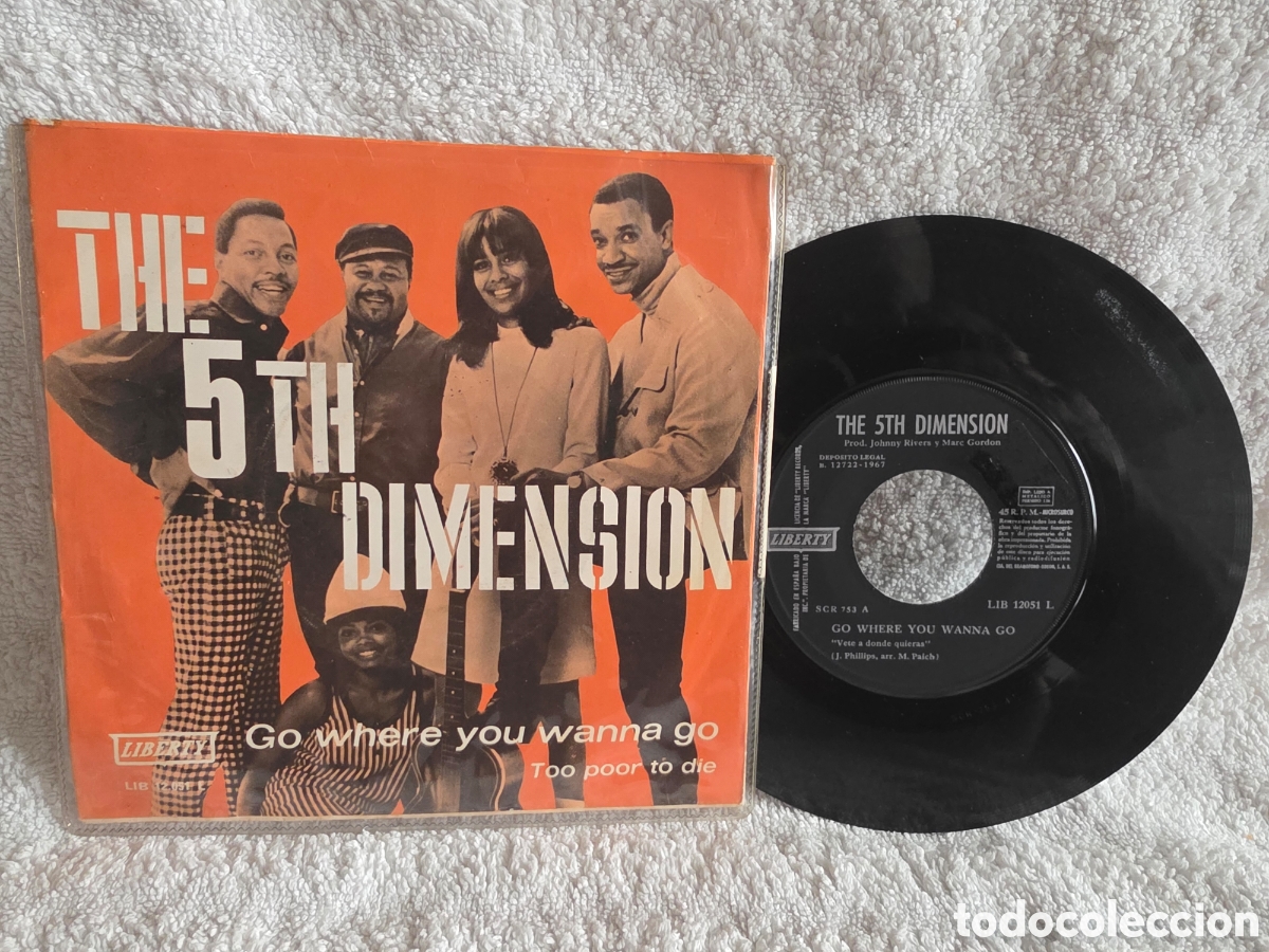 Discos de vinilo: The 5th Dimension&nbsp;&ndash;&nbsp;Go Where You Wanna Go 1967 edc espa&ntilde;ola
