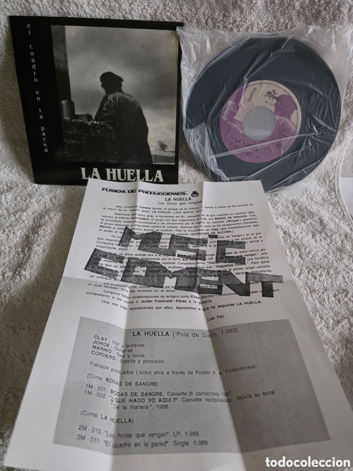 Discos de vinilo: La Huella&nbsp;&ndash;&nbsp;El Cuadro En La Pared Promo + Bio