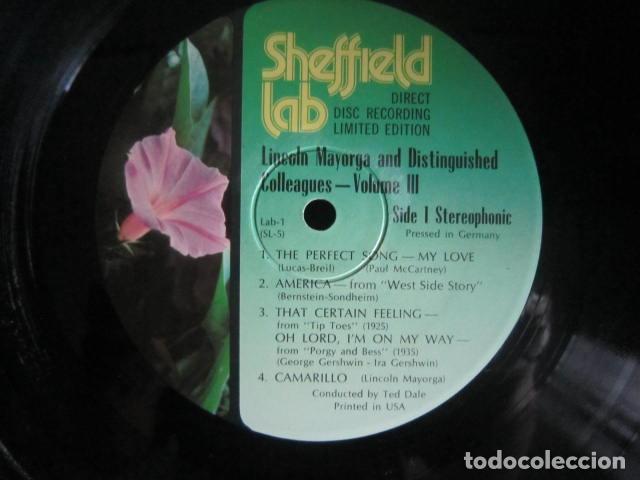 Discos de vinilo: LINCOLN MAYORGA AND...LP - ORIGINAL ALEMAN - SHEFIELD LAB 1974 - MUY NUEVO (5) - SIN FUNDA