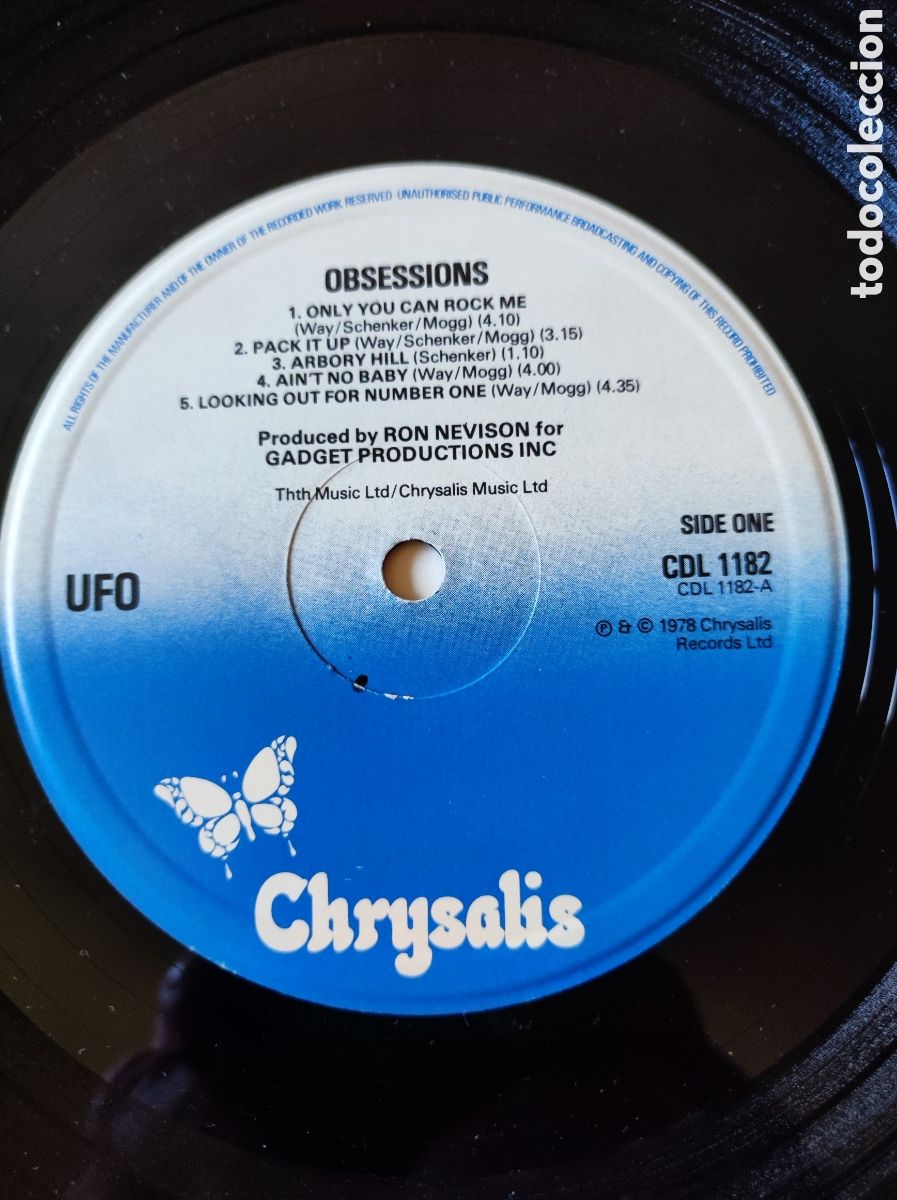 Discos de vinilo: UFO - OBSESSION (1978) - Foto 3