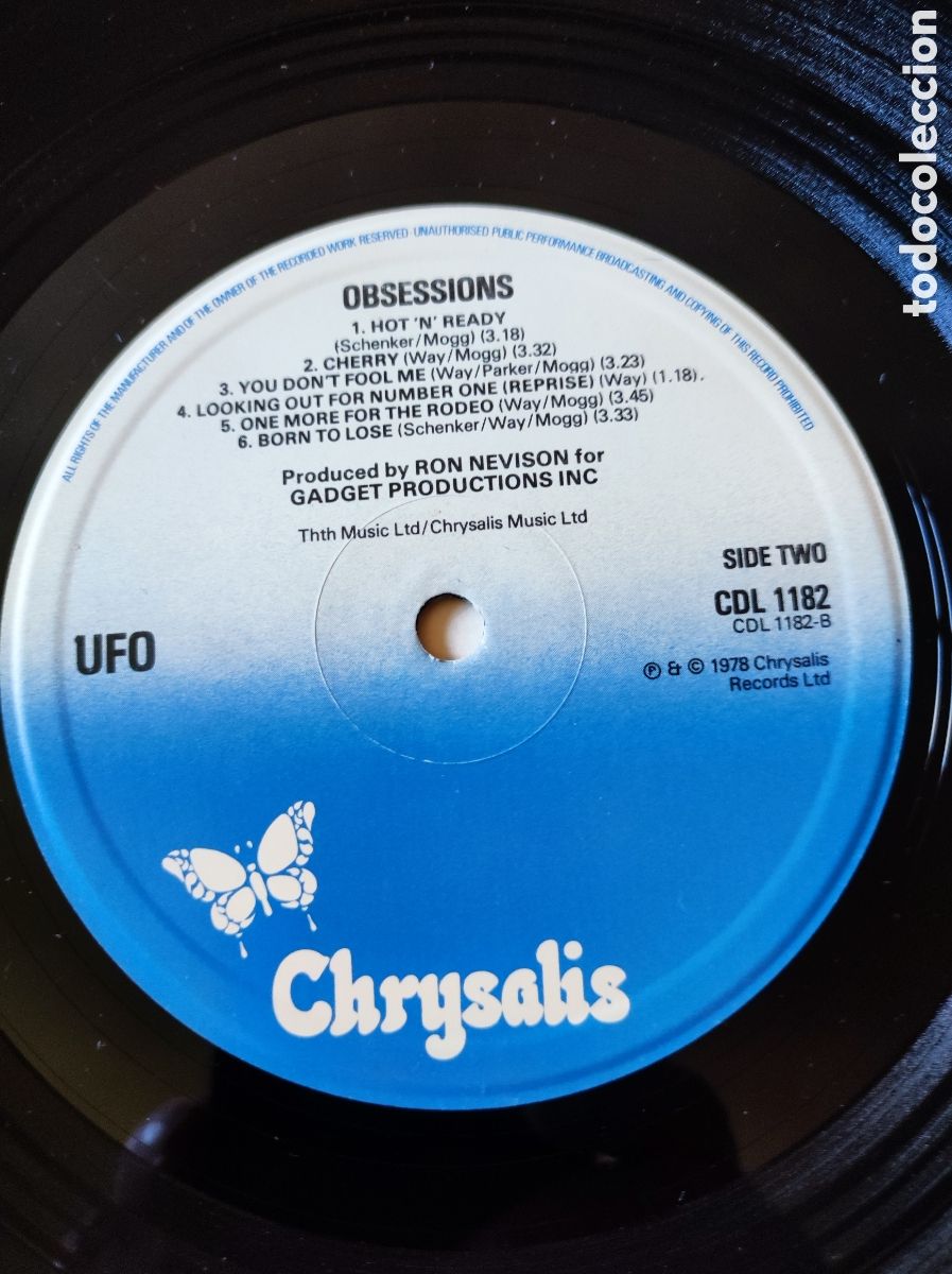 Discos de vinilo: UFO - OBSESSION (1978) - Foto 4
