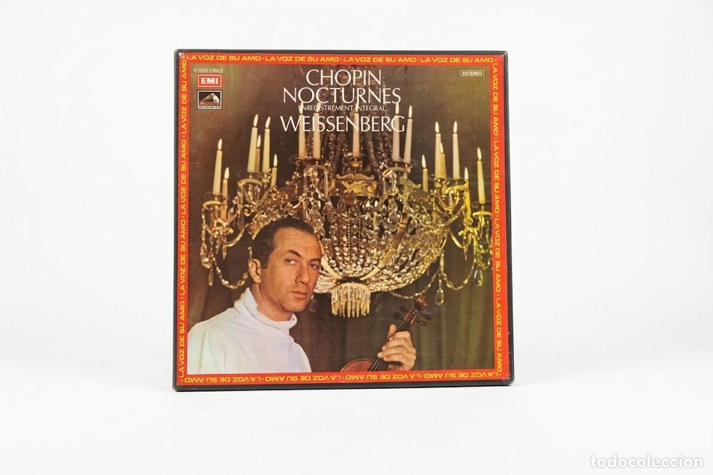 Discos de vinilo: CHOPIN NOCTURNOS INTEGRAL - ALEXIS WEISSENBERG PIANO - CAJA 2 VINILOS LP + LIBRO - LA VOZ DE SU AMO