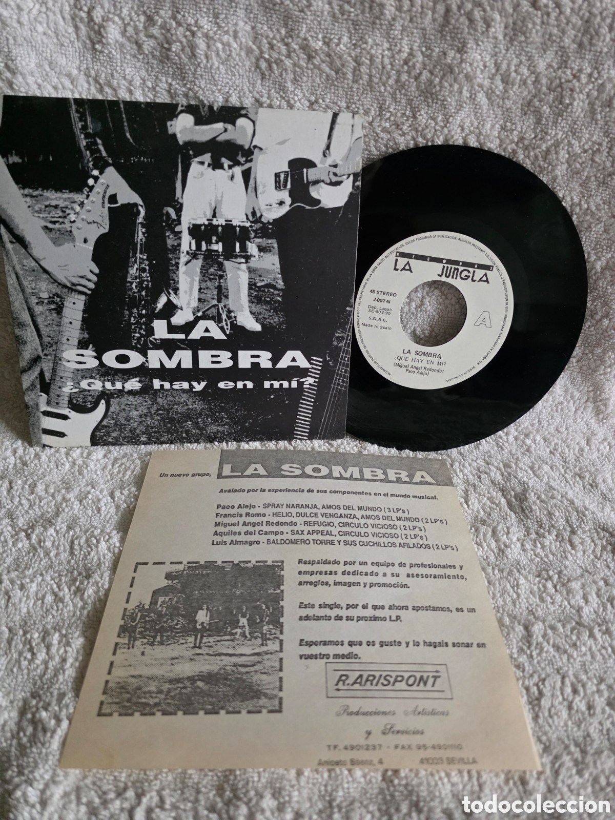 Discos de vinilo: LA SOMBRA QU&Eacute; HAY EN MI? SEVILLA 1990