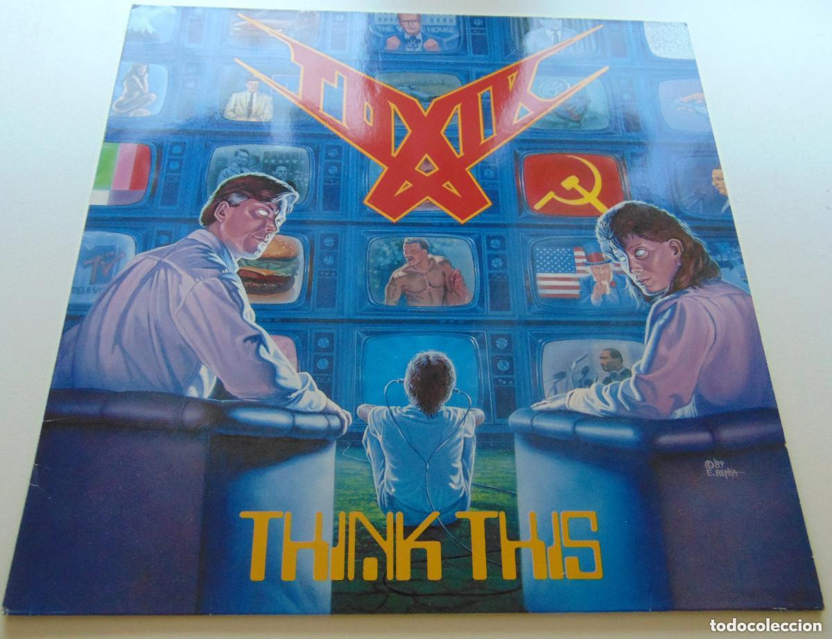 Discos de vinilo: TOXIK&ndash; Think This LP 1989 - Foto 1