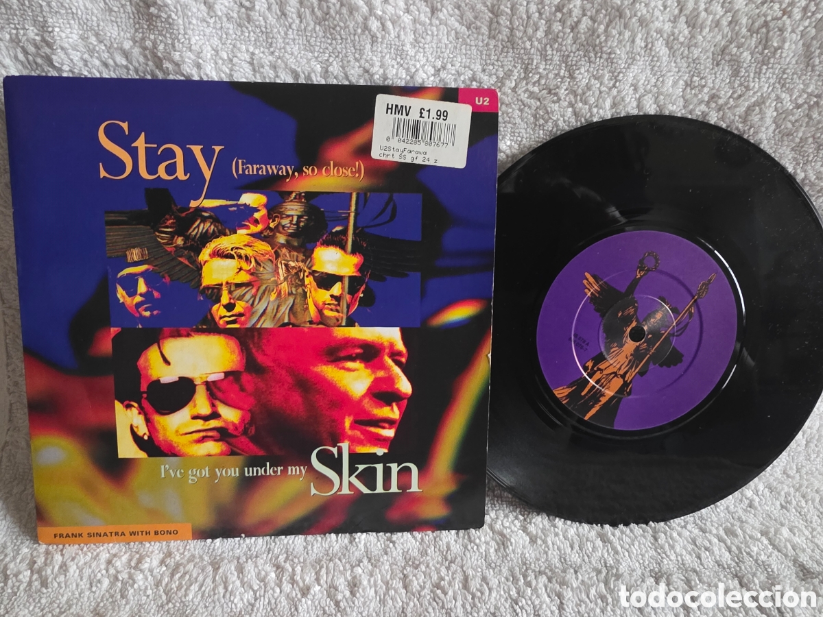 Discos de vinilo: U2&nbsp;/&nbsp;Frank Sinatra&nbsp;With&nbsp;Bono&nbsp;&ndash;&nbsp;Stay (Faraway, So Close!) / I've Got You Under My Skin 1993 UK