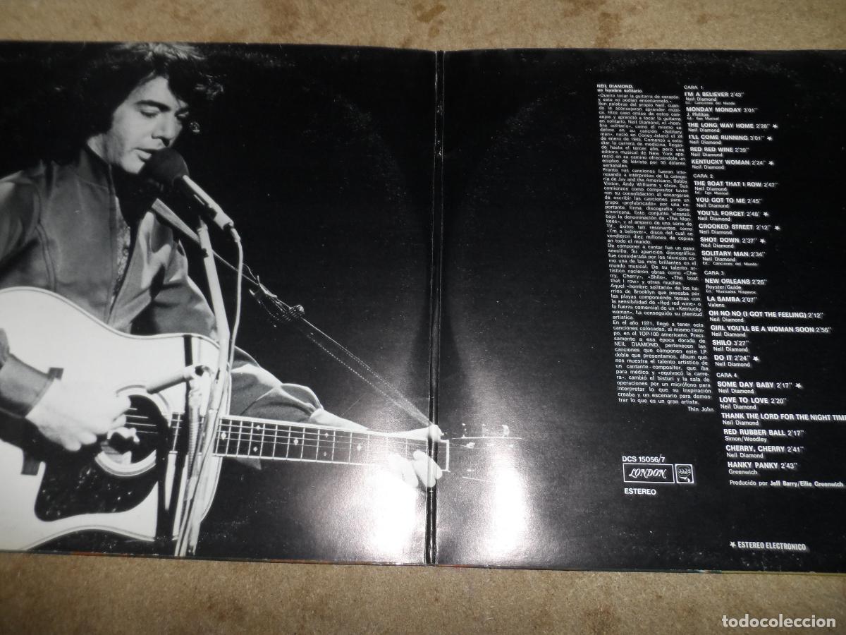 Discos de vinilo: NEIL DIAMOND - EXITOS (SPAIN 1974) (2 LPS) - Foto 2