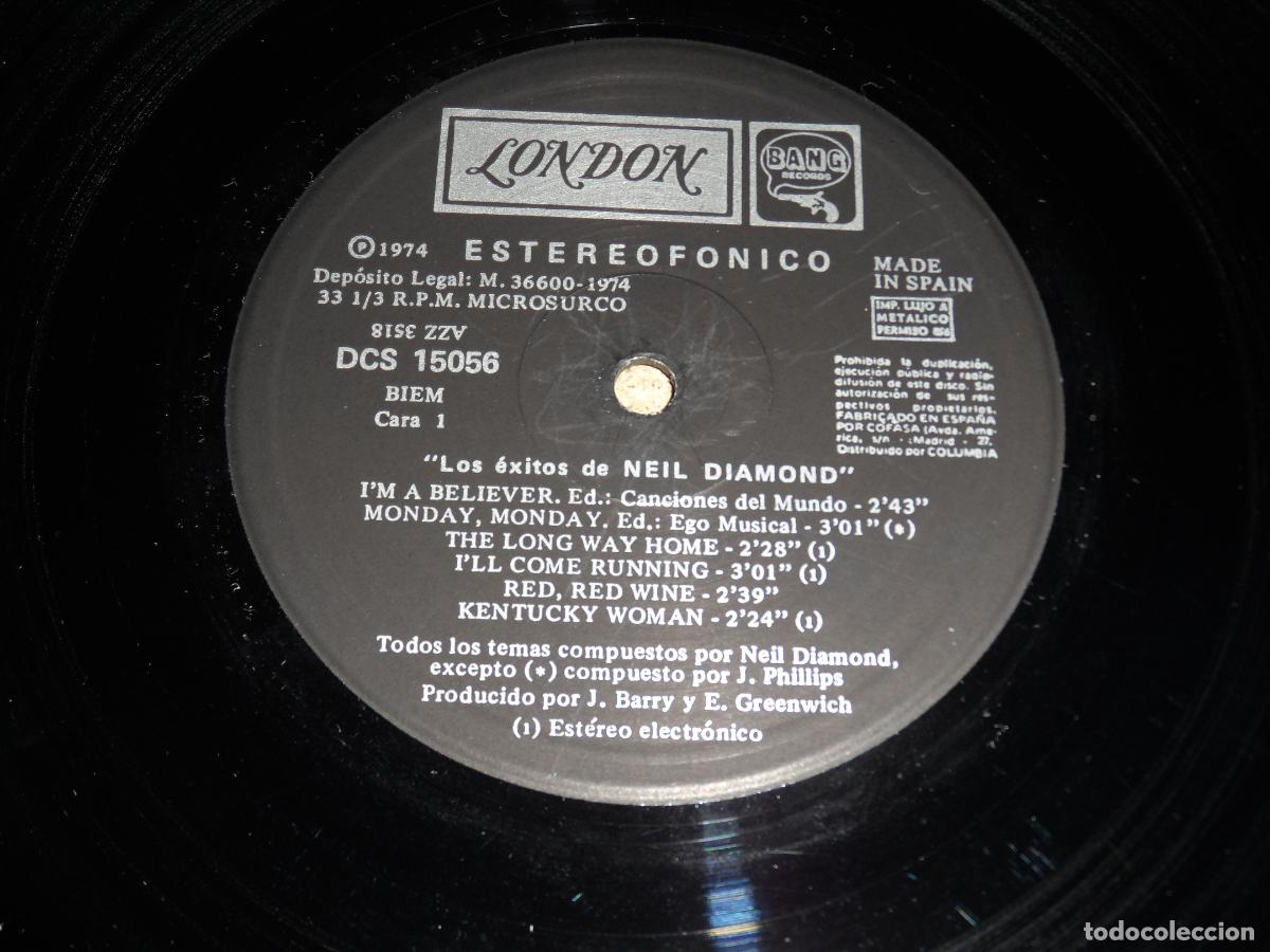 Discos de vinilo: NEIL DIAMOND - EXITOS (SPAIN 1974) (2 LPS) - Foto 5