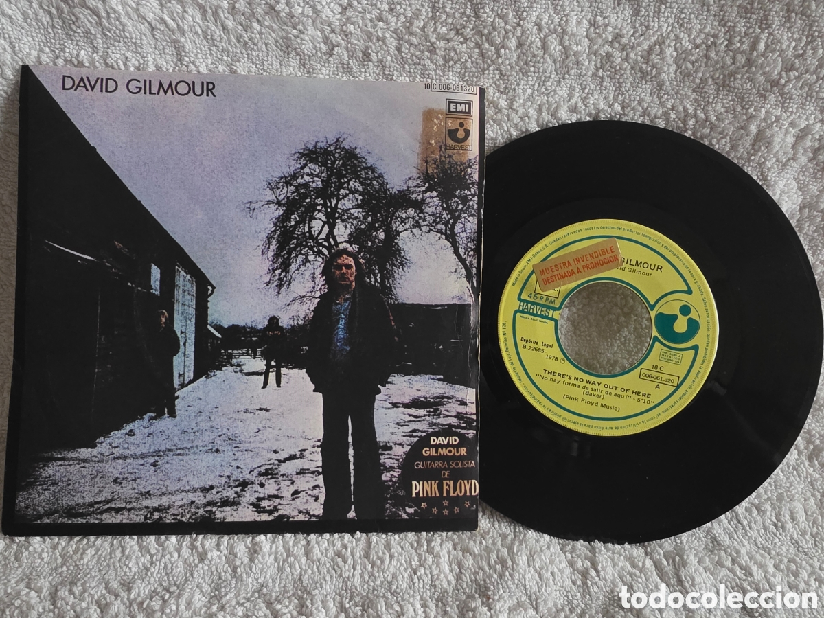 Discos de vinilo: David Gilmour&nbsp;&ndash;&nbsp;There's No Way Out Of There = No Hay Forma De Salir De Aqui 1978 Promocional