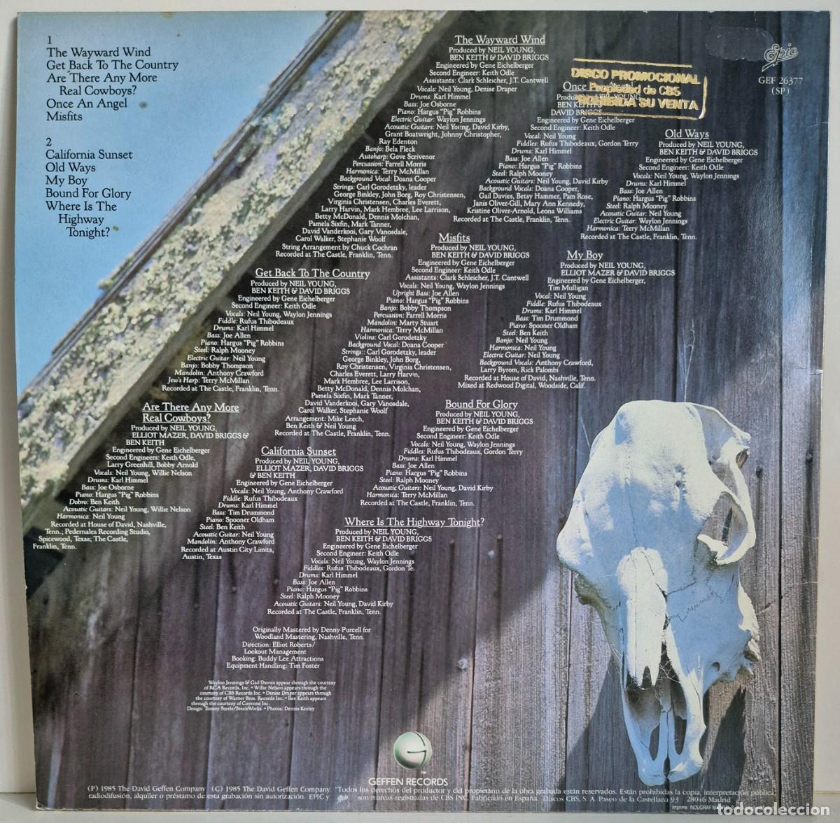 Discos de vinilo: Neil Young - Old ways. LP vinilo - Foto 2
