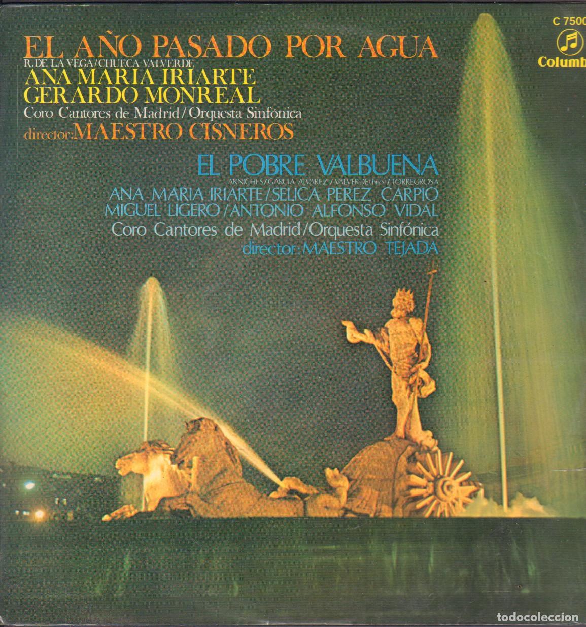 Discos de vinilo: EL A&Ntilde;O PASADO POR AGUA - CORO CANTORES DE MADRID (MAESTRO TEJADA) / LP COLUMBIA RF-26848