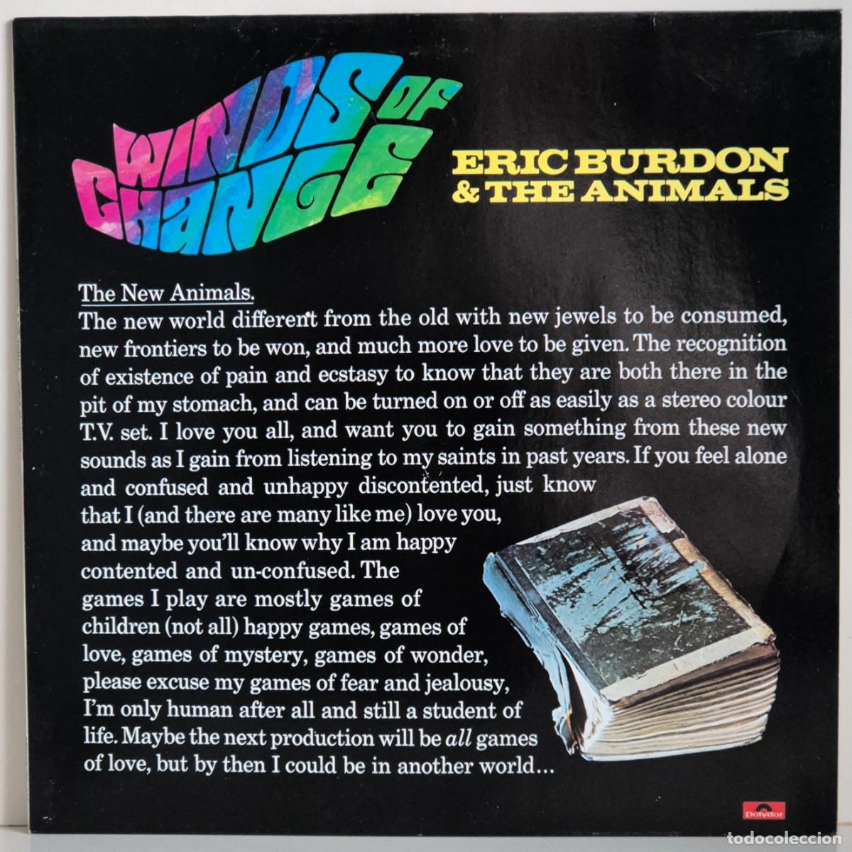 Discos de vinilo: Eric Burdon & The Animals - Winds of change. LP vinilo