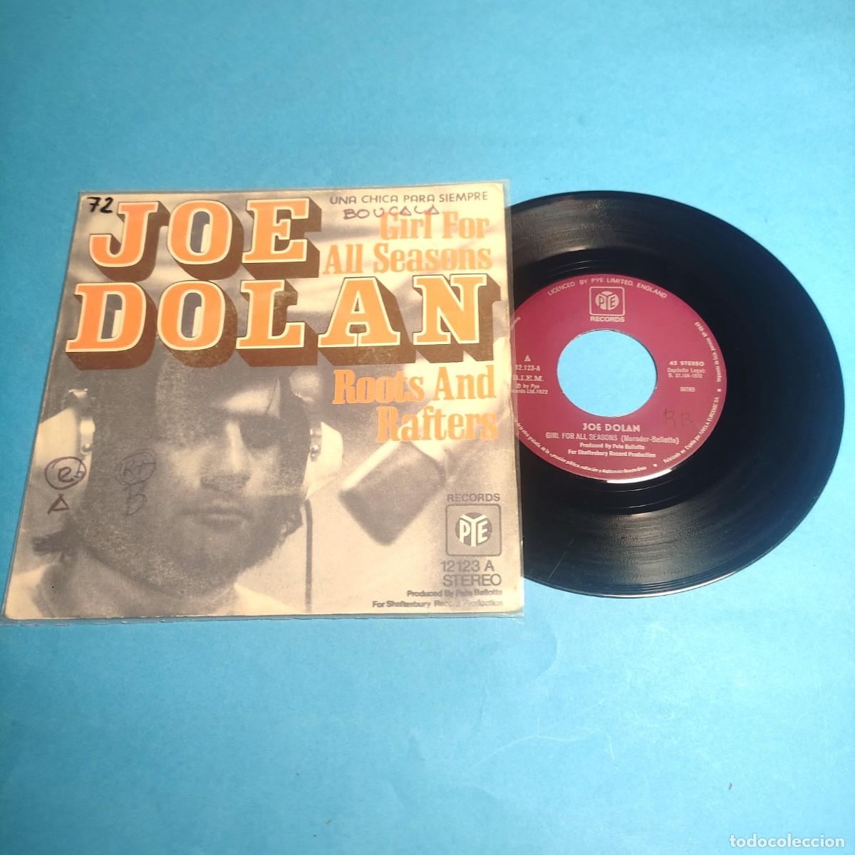 Discos de vinilo: JOE DOLAN-GIRL FOR ALL SEASONS + ROOTS AND RAFTERS . CON FUNDA ** SINGLE PTY 1972**juani