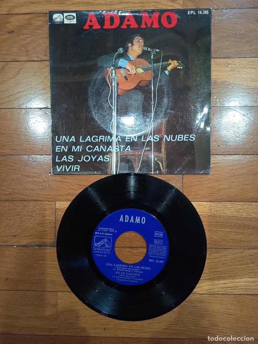 Discos de vinilo: SINGLE EP - ADAMO - UNA LAGRIMA EN LAS NUBES - 1968