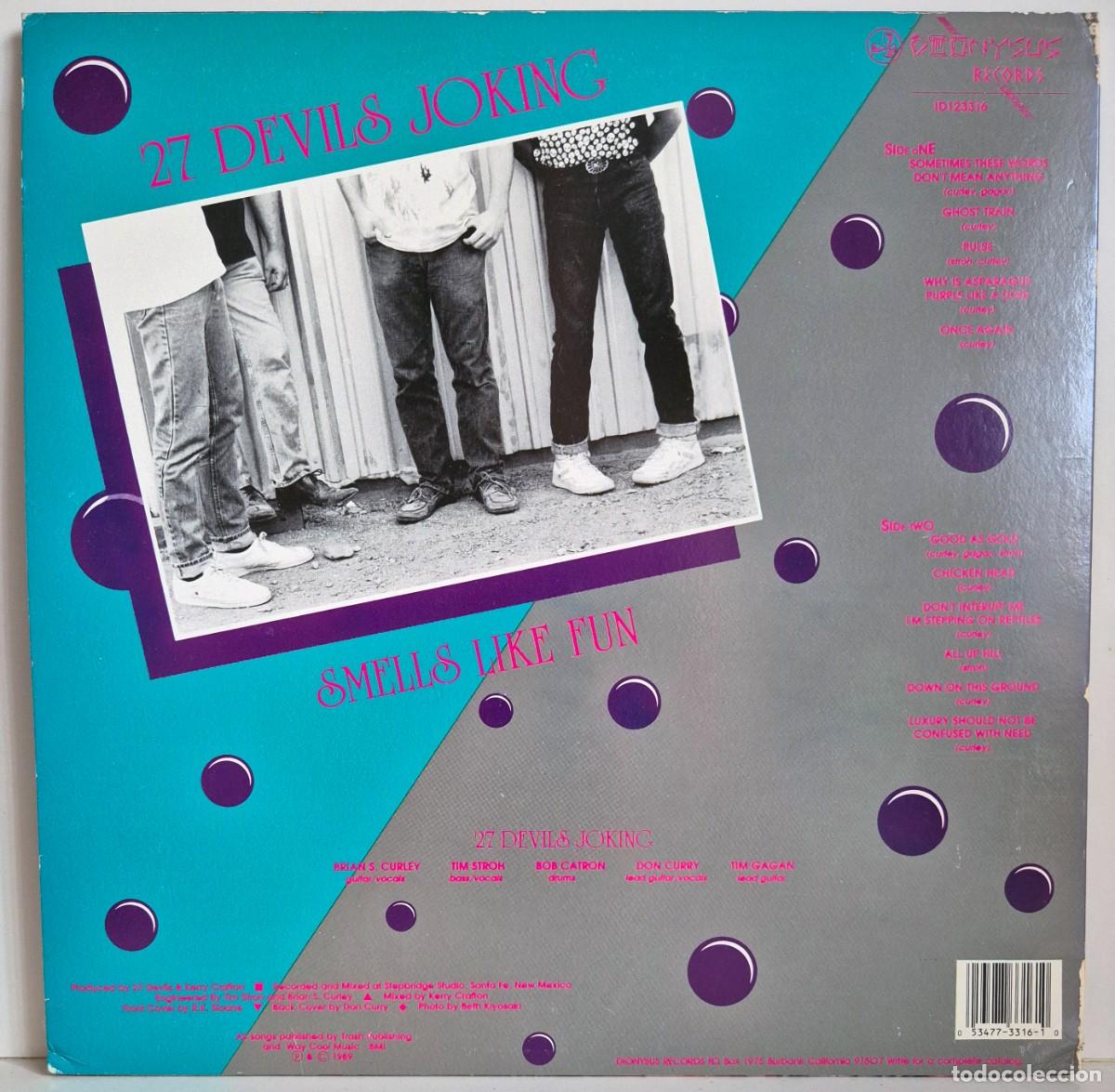 Discos de vinilo: 27 Devils Joking - Smells Like Fun. LP vinilo - Foto 2